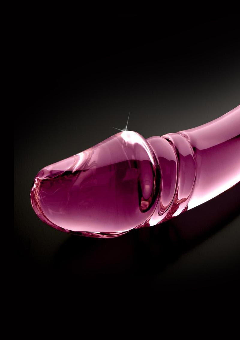 Icicles No. 57 Double-Sided Textured Glass Double Dildo