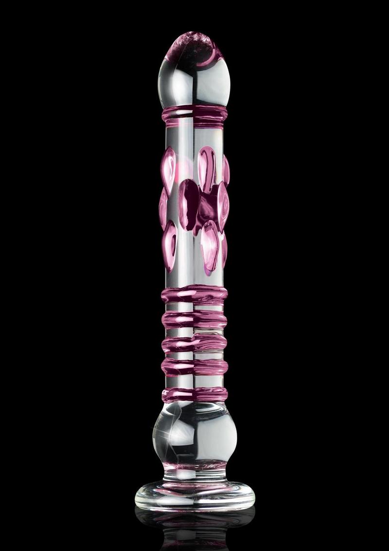 Icicles Textured And Hand-Blown Glass Massager
