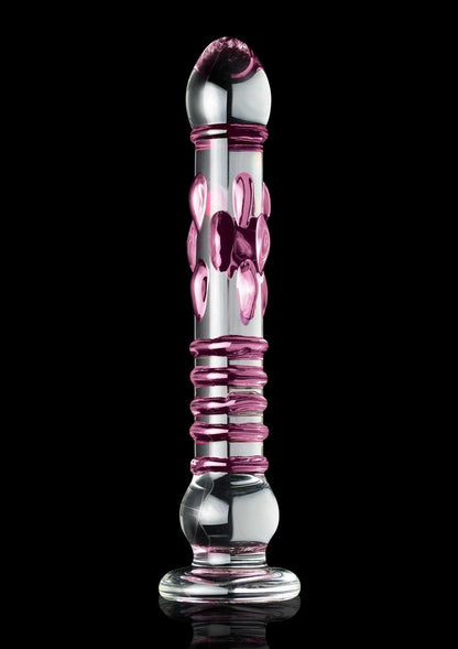 Icicles Textured And Hand-Blown Glass Massager