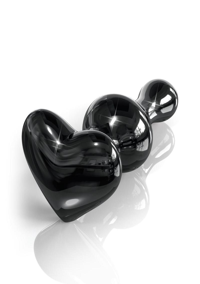 Icicles No. 74 Beaded Heart-Shaped Glass Anal Plug