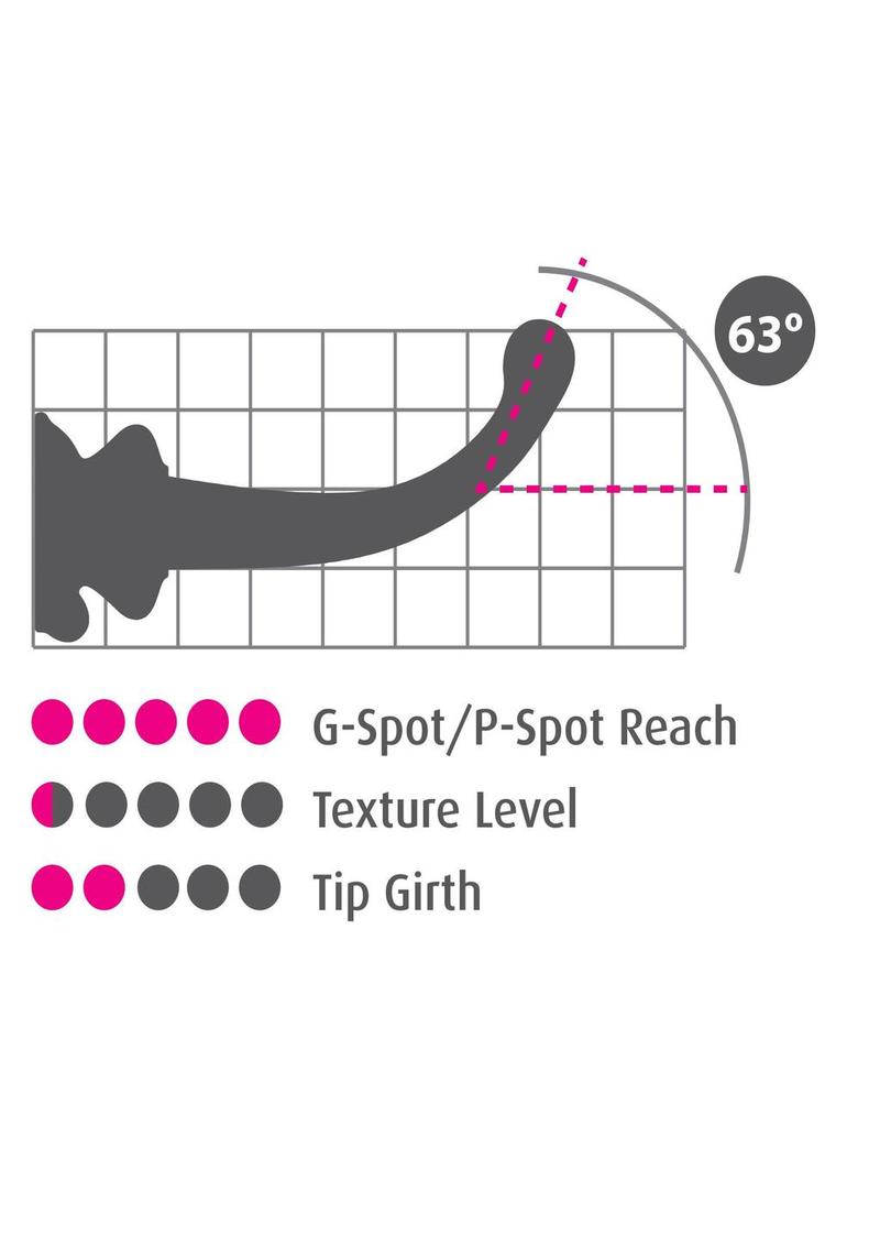 Icicles No. 87 Glass G-Spot Wand Bendable Silicone Suction Cup