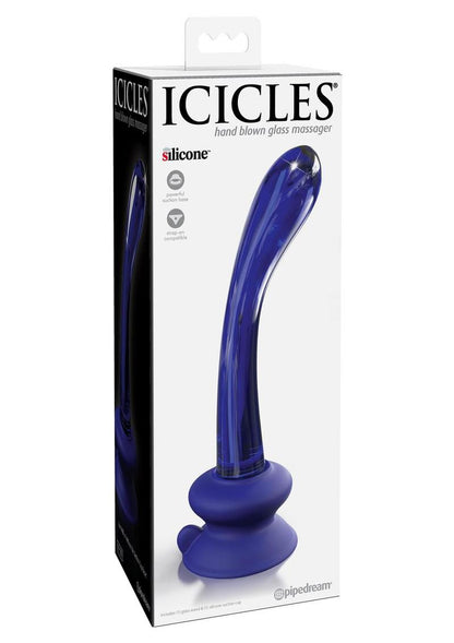Icicles No. 89 Glass G-Spot Wand with Silicone Suction Cup
