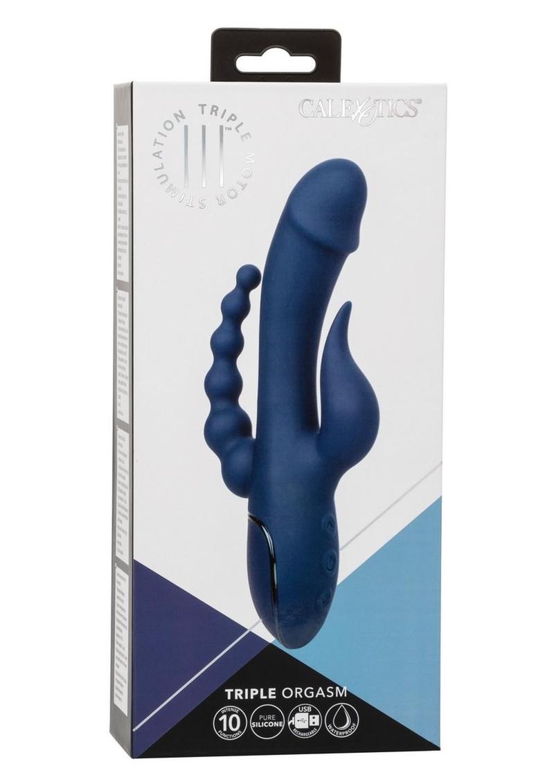 CalExotics Triple Orgasm Rechargeable Silicone Stimulating Vibrator