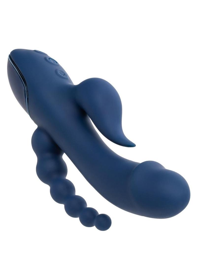 CalExotics Triple Orgasm Rechargeable Silicone Stimulating Vibrator