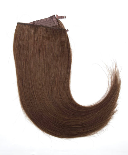 VIP BandX Halo System – 100% Human Hair Extensions, Silky Straight 18" with Clip
