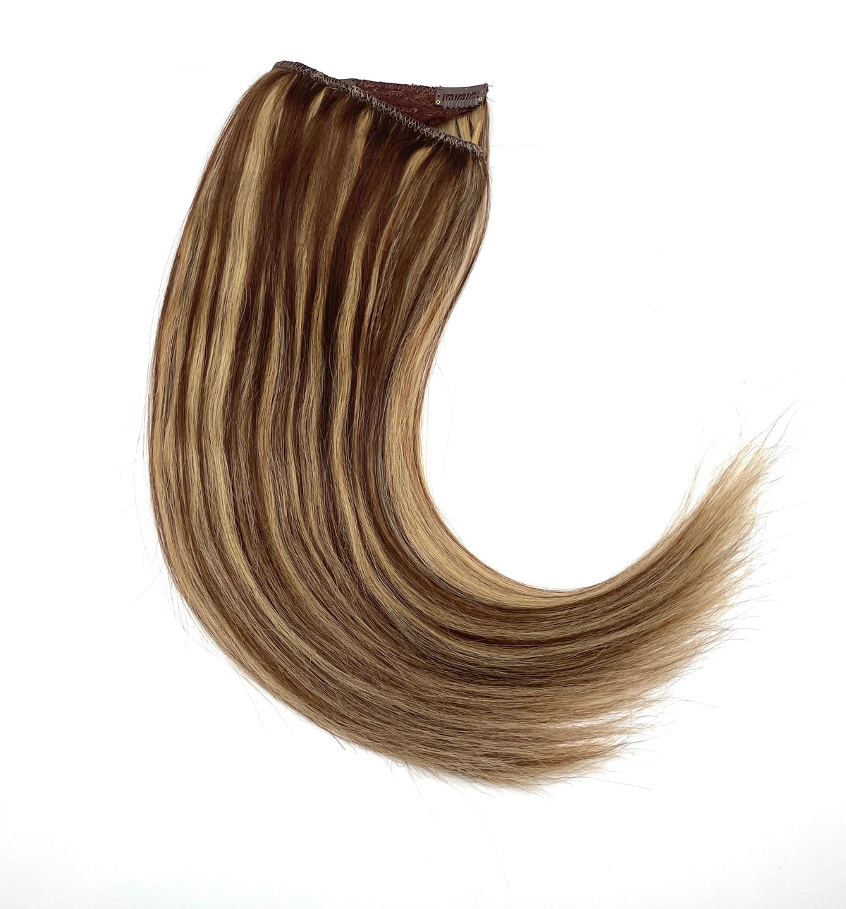 VIP BandX Halo System – 100% Human Hair Extensions, Silky Straight 18" with Clip