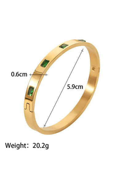 Titanium steel open bracelet women&