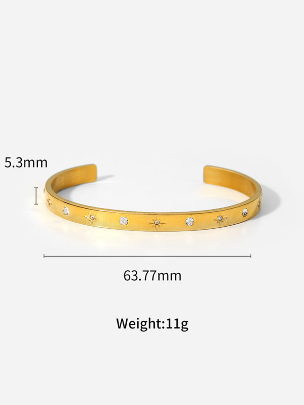 Titanium steel open bracelet women&