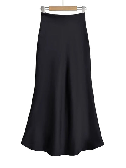 High waist maxi skirt