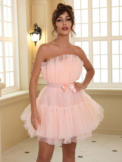 Tulle Bow Tulle Dress