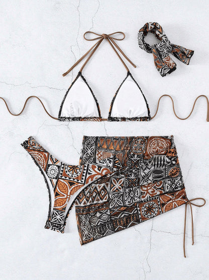 Sexy bikini four piece set