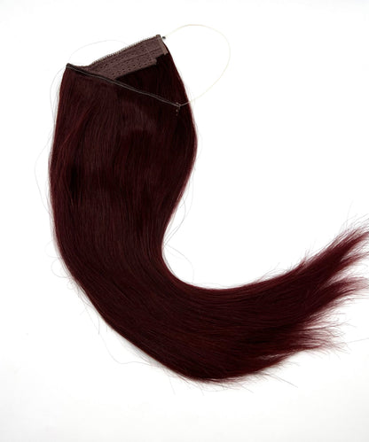 VIP BandX Halo System – 100% Human Hair Extensions, Silky Straight 18" with Clip