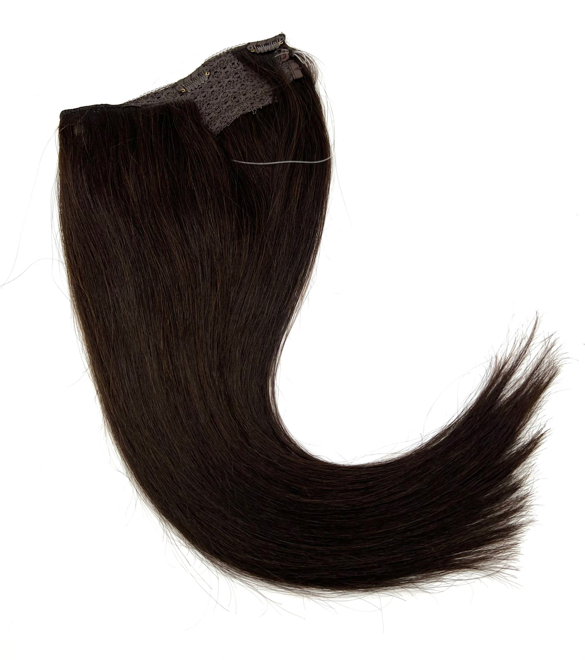 VIP BandX Halo System – 100% Human Hair Extensions, Silky Straight 18" with Clip