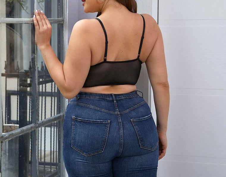 “Rebecca” Mesh Bralette Top