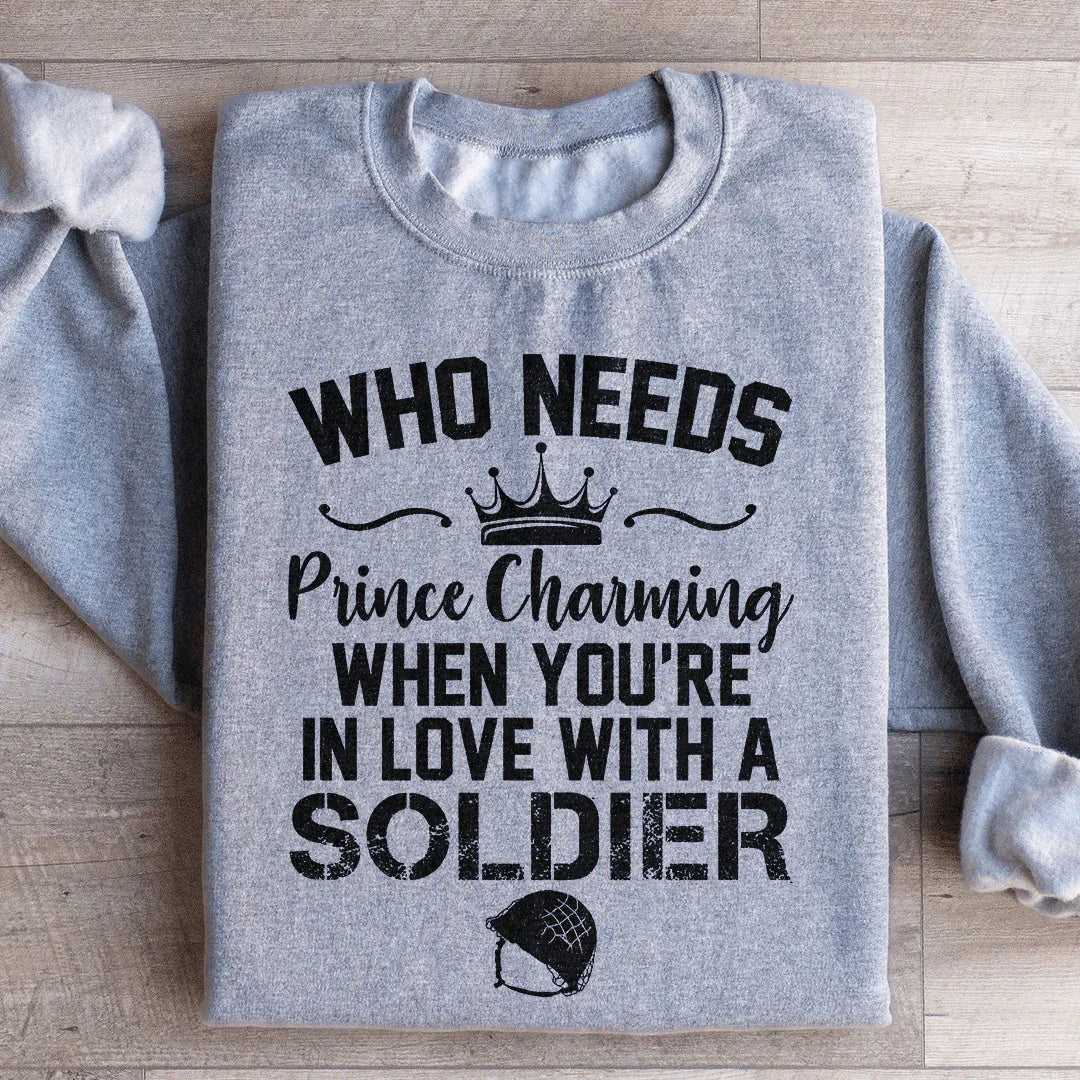 In Love With A Soldier Sweatshirt