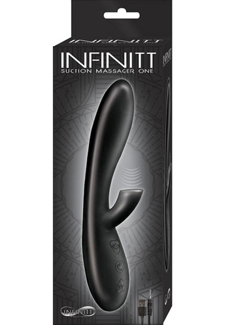 Infinitt Suction Massager One Rechargeable Silicone Rabbit Vibrator