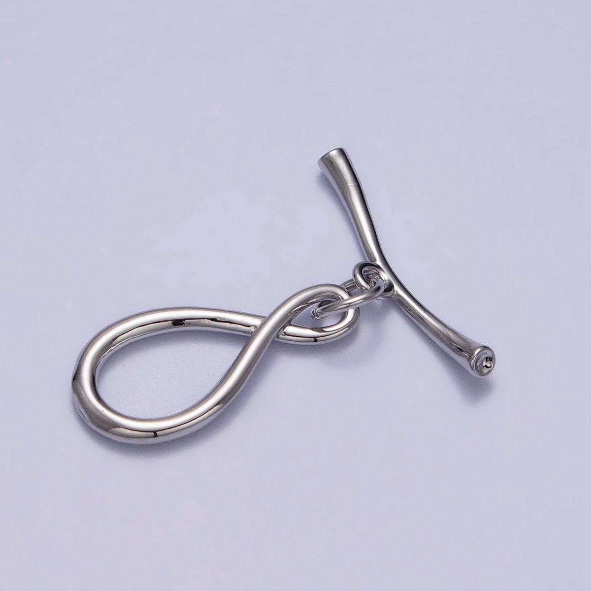 Infinity Coiled Geometric Toggle Clasps Jewelry Closure in Gold &amp; Silver | Z-082 Z-083