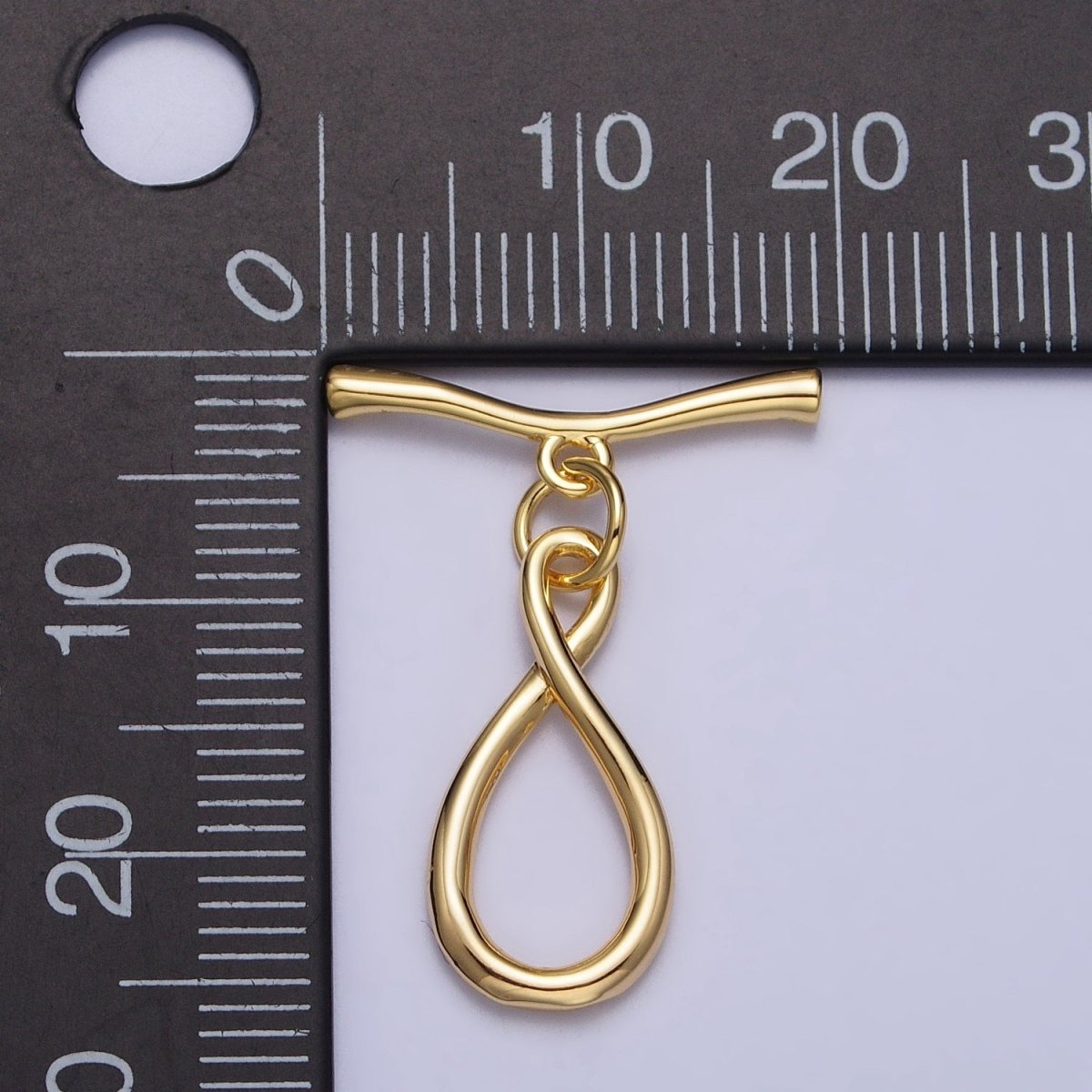 Infinity Coiled Geometric Toggle Clasps Jewelry Closure in Gold &amp; Silver | Z-082 Z-083