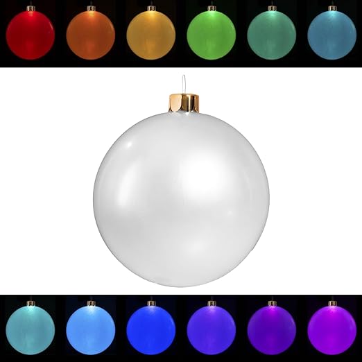 Inflatable Oversized Ornaments Balls Outdoor Indoor Light up LED