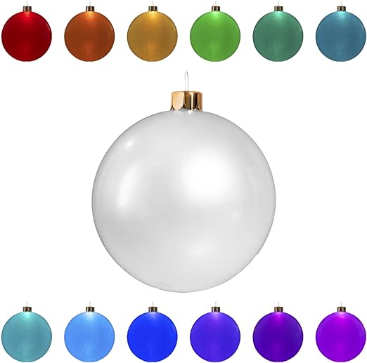 Inflatable Oversized Ornaments Balls Outdoor Indoor Light up LED