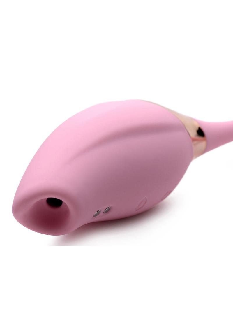 Shegasm Tandem Plus Silicone Suction Clitoral Stimulator &amp; Vibrating Egg