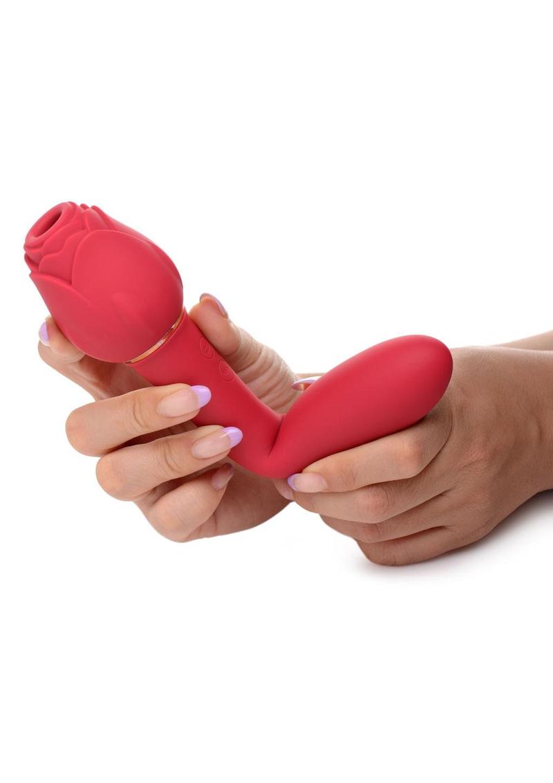 Bloomgasm Sweet Heart Rose Rechargeable Suction Clit Stimulator
