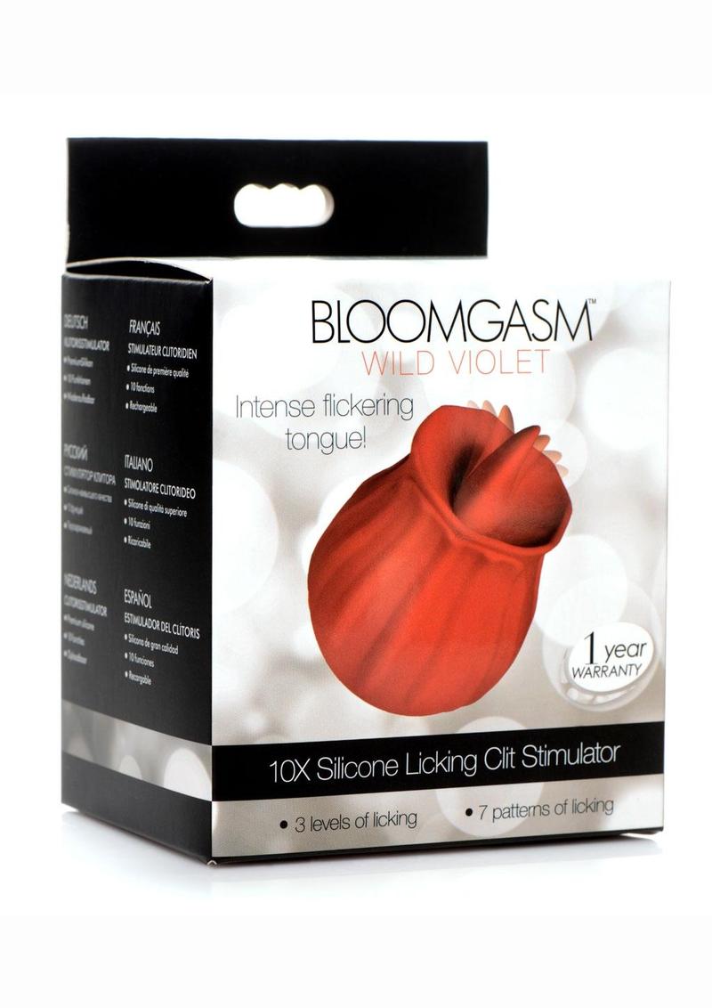 Inmi Bloomgasm Wild Violet Silicone 10x Licking Stimulator