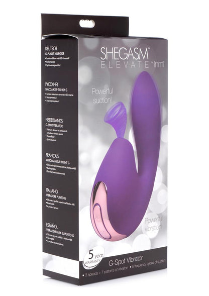 Shegasm Elevate Inmi Rechargeable G-Spot Vibrator with Powerful Suction