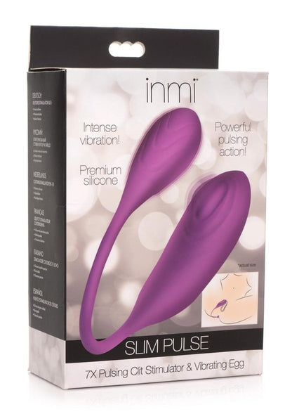 Inmi Slim Pulse 7X Pulsing Clit Stimulator &amp; Egg Vibrators