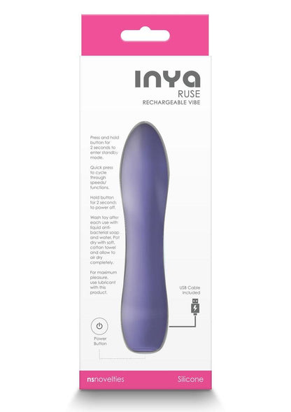 Inya Ruse Rechargeable Silicone Vibrator - Lavender