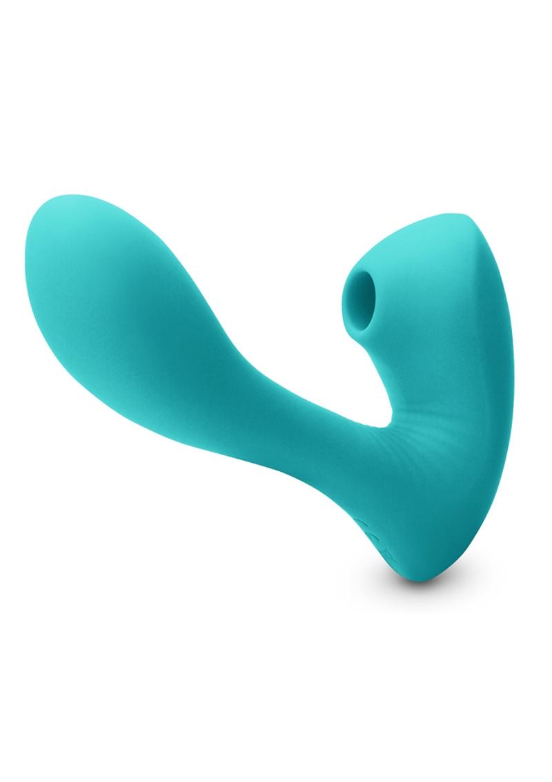 Inya Sonnet Rechargeable Silicone Vibe with Clitoral Suction and Vibration
