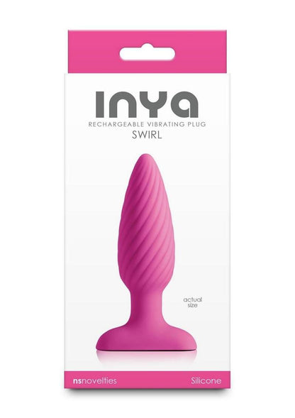 Inya Swirl Rechargeable Vibrating Anal Plug