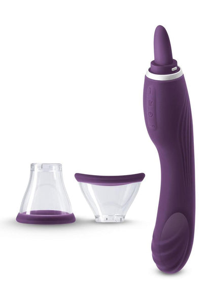 Inya Triple Delight Rechargeable Silicone Vibrator with Suction Cups