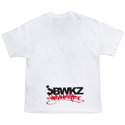 Jabbawockeez Dance Face Fill Logo White T-shirt Tee