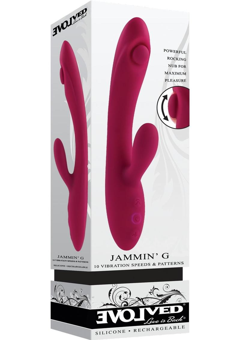 Evolved Jammin’ G Rocking Dual Vibrator with Clitoral Stimulator