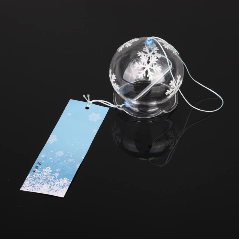 Japan Style Hand-paint Sakura Glass Wind Chimes Creative Gifts Painted Window &amp; Door Hanging Bells Decorations Hanging Wind Chime Pendant Label Chimes Wind Bells Gift For Mom Home