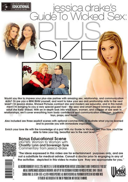 Jessica Drake’s Guide to Wicked Sex Plus Size Educational Sex DVD
