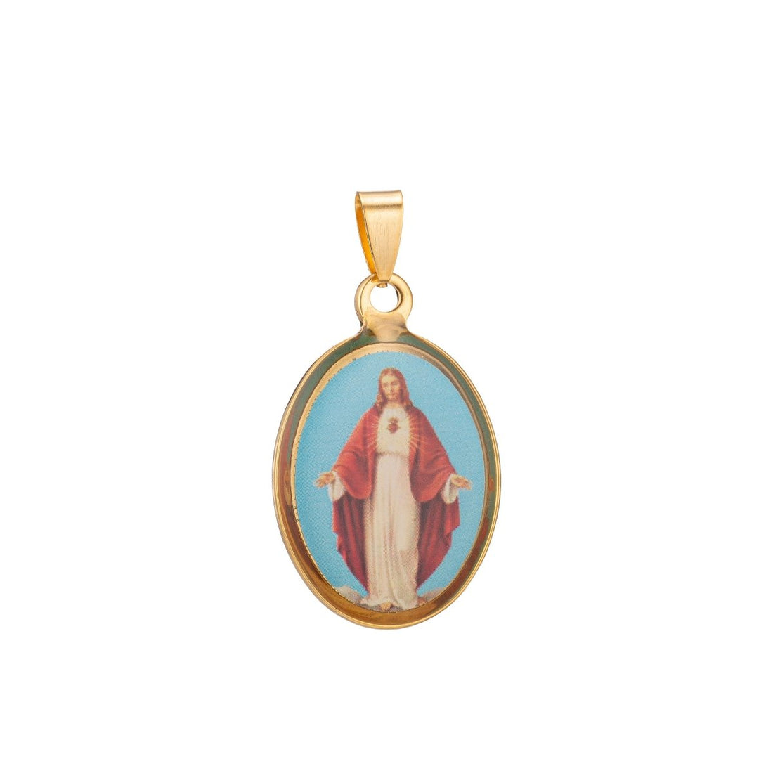Jesus Pendant, Jesus Christ Charm God Gold Pendant, God Pendant, Religious Jewelry, for Layering Necklace J-573