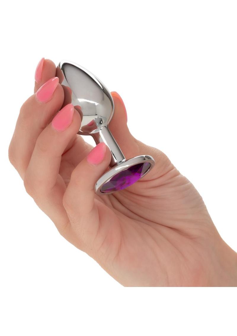 Jewel Small Amethyst Aluminum Anal Plug By CalExotics