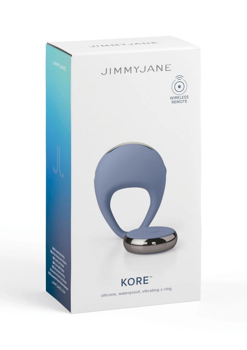 Jimmyjane Kore Waterproof Silicone Vibrating C-Ring with Remote