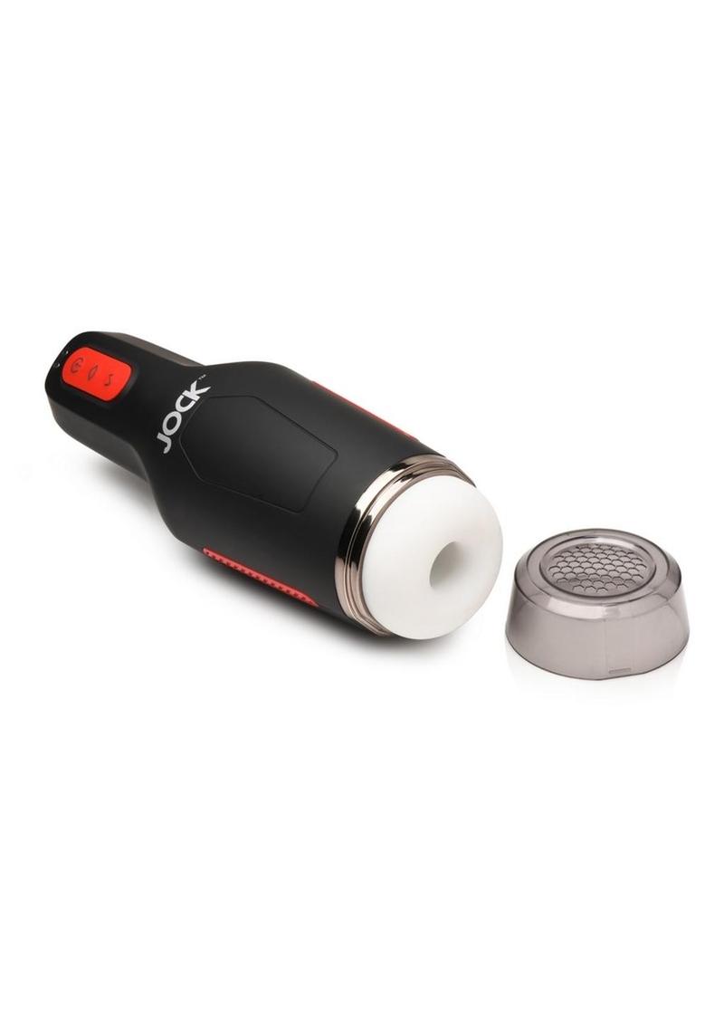 Jock Sucking And Vibrating Rechargeable Masturbator