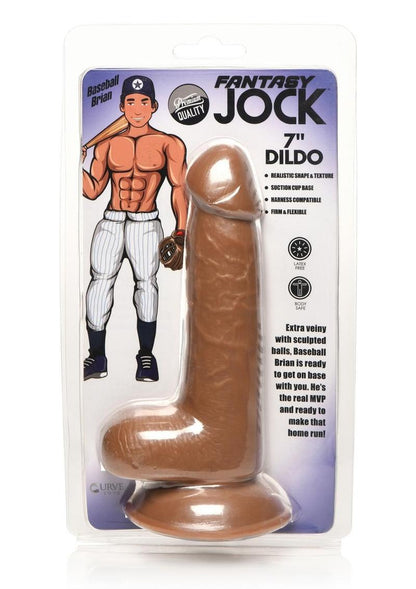 Fantasy Jock Baseball Brian Dildo With Balls