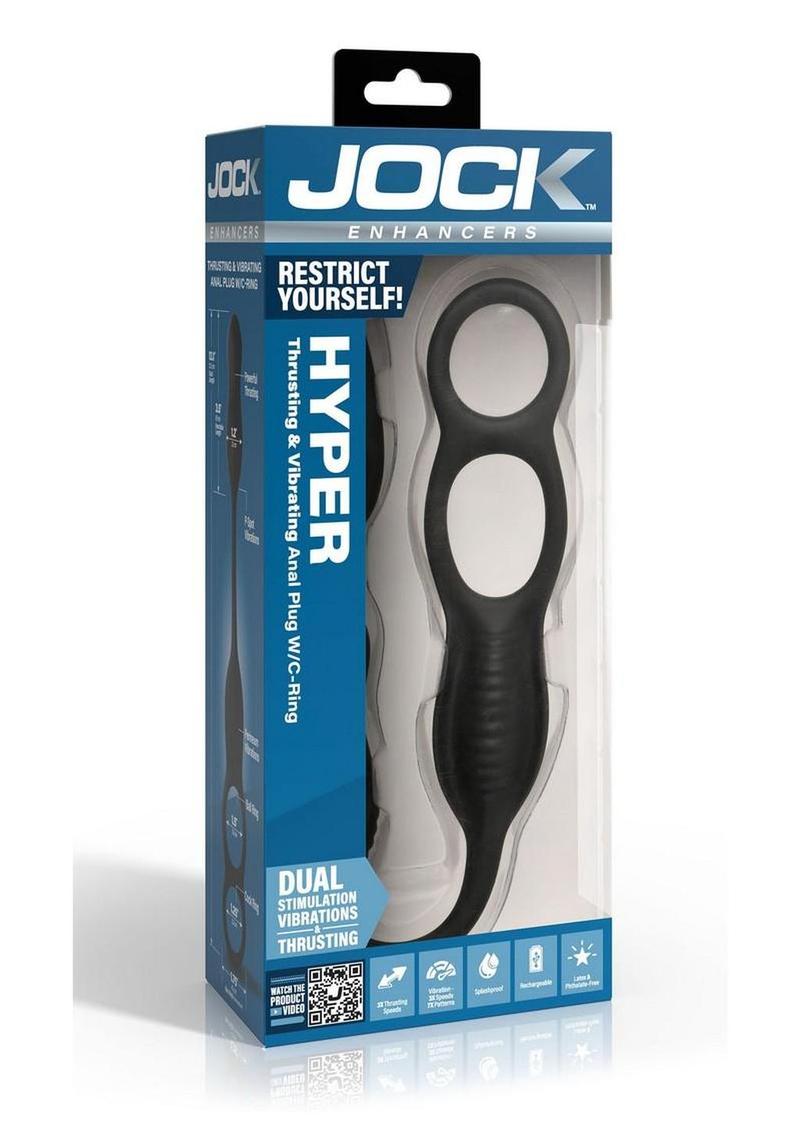 Jock Hyper Thrusting And Vibrating Anal Plug