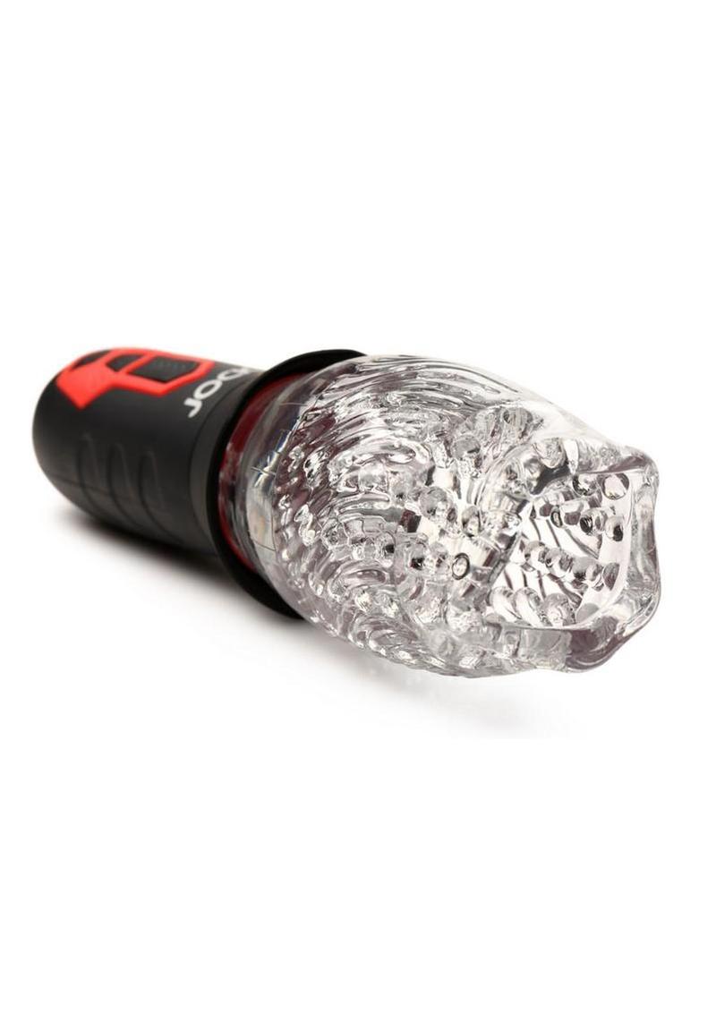 Jock Spinning and Vibrating Rechargeable Masturbator