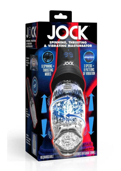 Jock Spinning, Thrusting, Vibrating Masturbator