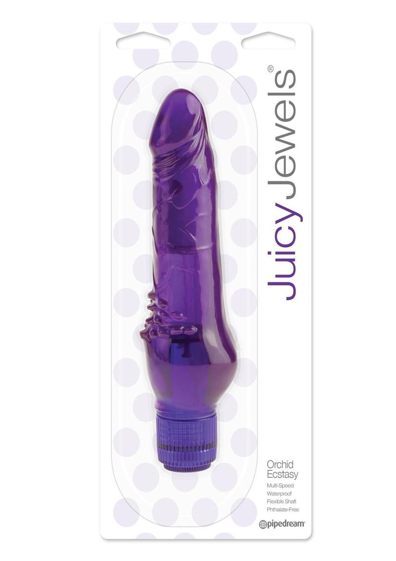 Juicy Jewels Orchid Ecstasy Jelly Vibrator Multi-Speed Waterproof