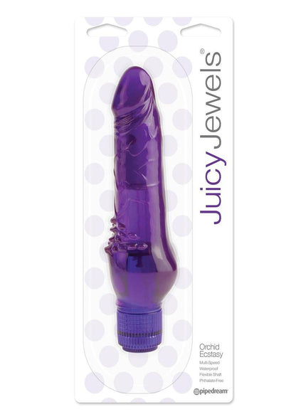 Juicy Jewels Orchid Ecstasy Jelly Vibrator Multi-Speed Waterproof
