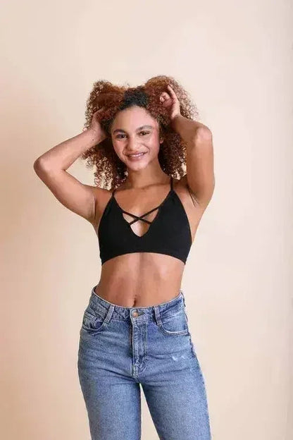 Kali Cross Plunge Bralette