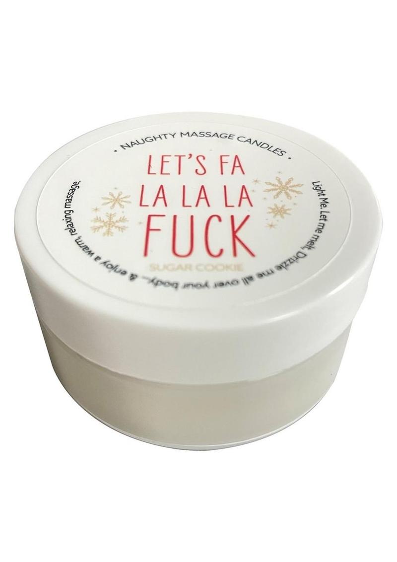 Naughty Massage Oil Candle - Sugar Cookie Scent