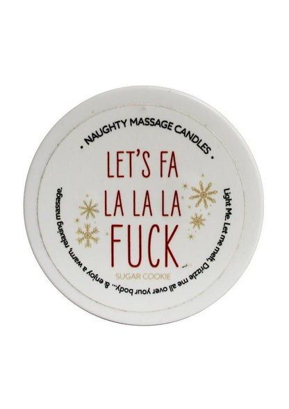 Naughty Massage Oil Candle - Sugar Cookie Scent